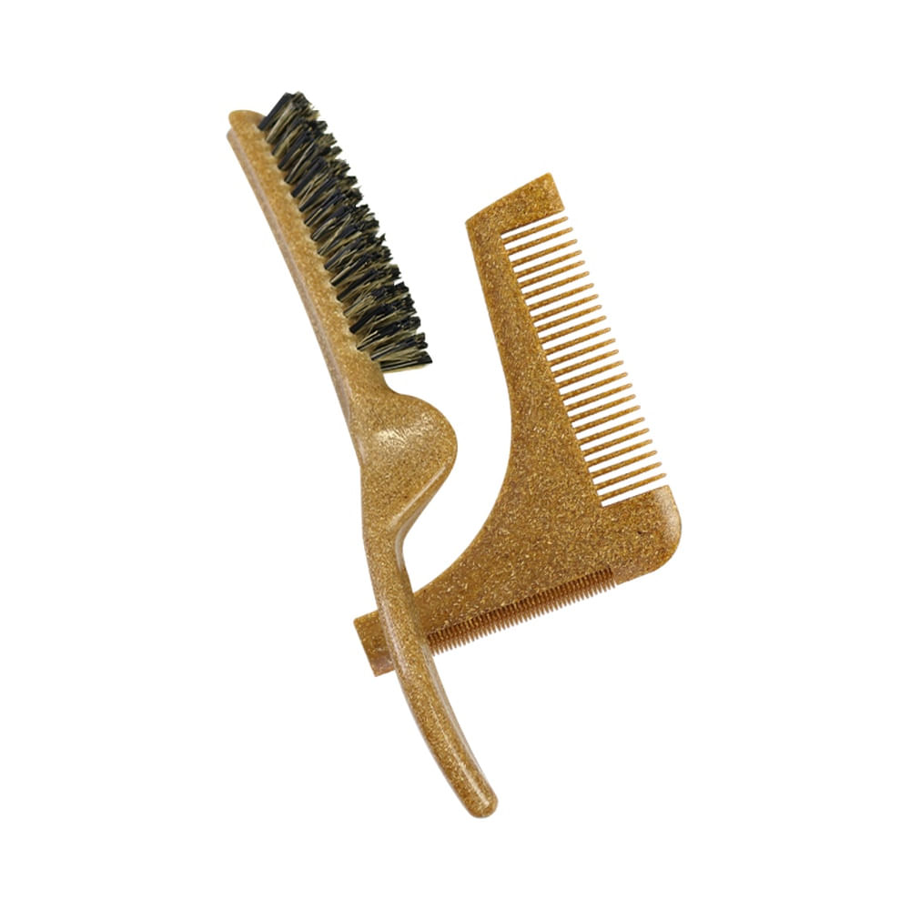 Kit Marilú Barbeiro Maschio 0369 com escova e pente para barba